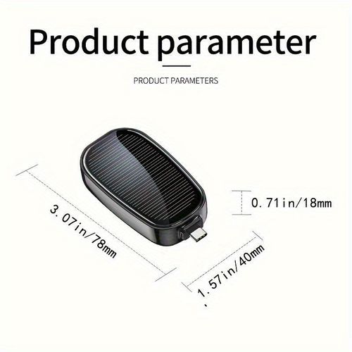 Solar Portable Power Bank - Keychain