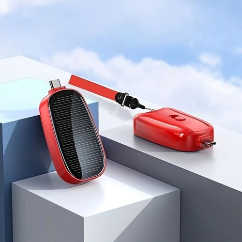 Solar Portable Power Bank - Keychain