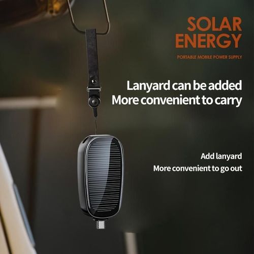 Solar Portable Power Bank - Keychain