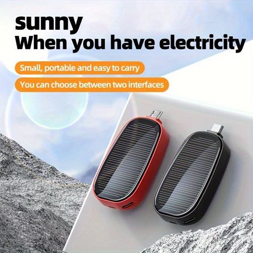 Solar Portable Power Bank - Keychain