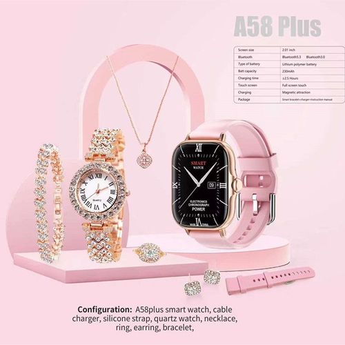 Smart watch jewelry set