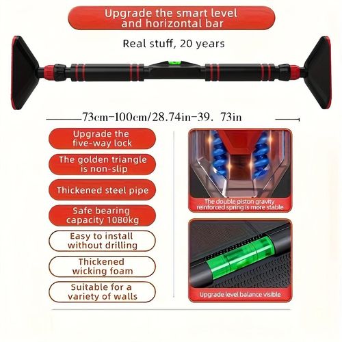 Indoor Wall-Mounted Pull-Up Bar for Home Use