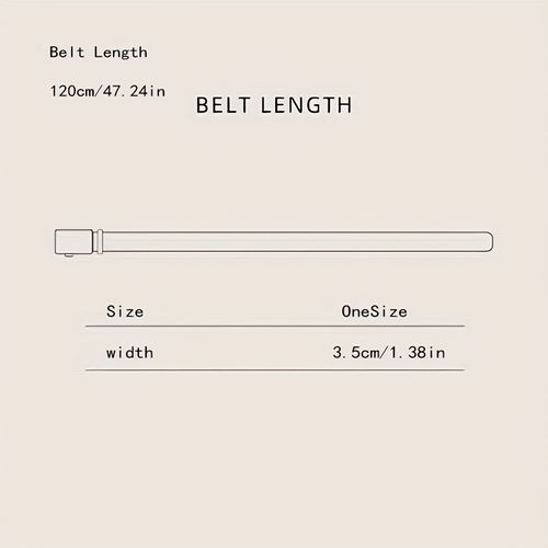 Men'S Casual Outdoor Belt with Watch Face Design