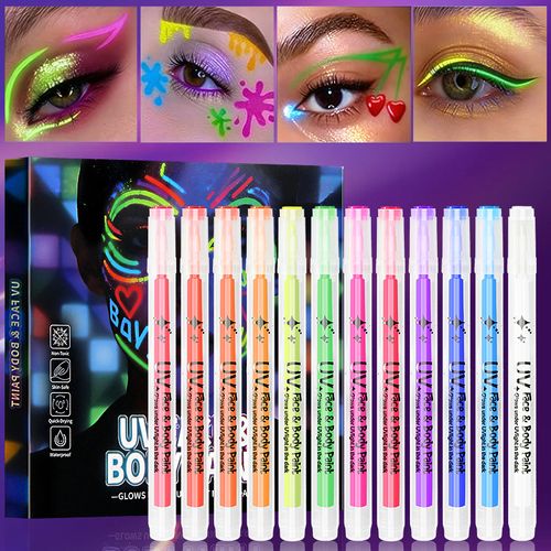 12pcs Exquisite Colored Glow-in-the-Dark Pens Set