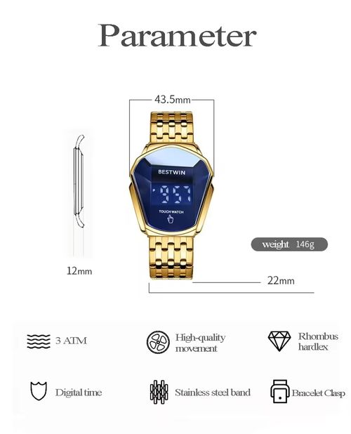 BESTWIN New Touch Digital Men's WristWatch