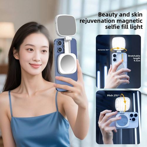 MagSafe Mini Magnetic Phone Fill Light with Mirror