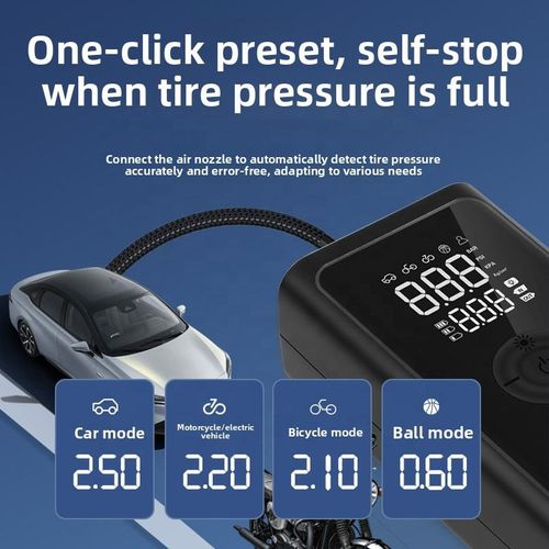 Multifunctional Wireless Car Tire Inflator