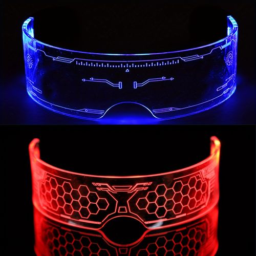LED Light Up Cyberpunk Glasses