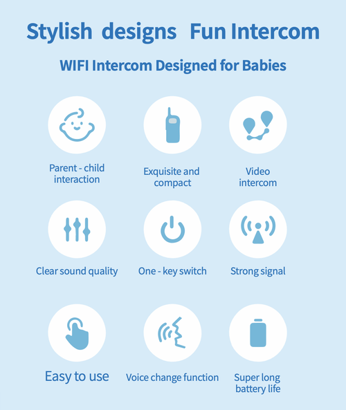 Creative Kids Video Walkie Talkie Two-Way 1500ft Range Cool Voice Effects