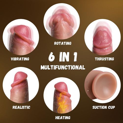 Soft silicone suction cup dildo, an adult toy suitable for women.