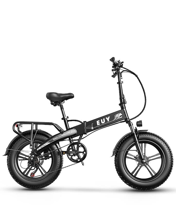 Auloor Electric Bike,750W Ebikes for Adults, 20" Fat Tire Electric Bike for Adults, 30MPH Folding Electric Bike, 48V 12.8Ah Battery,7-Speed Front Suspension Electric Bicycle