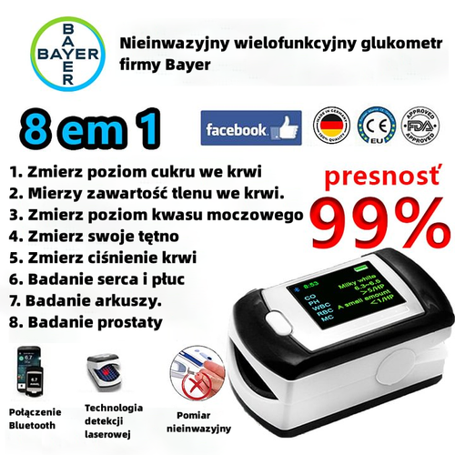 Bayer non-invasive blood glucose meter (5-second measurement accuracy 99%)