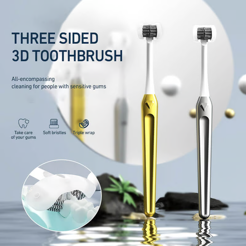 Premium Soft Bristle 3-Sided Toothbrush