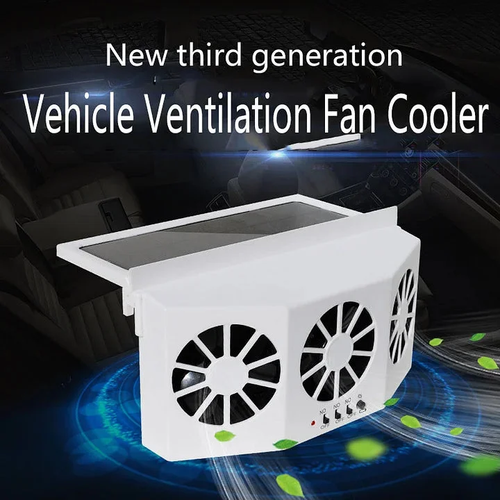 The New Solar Car Cooling Artifact   air circulation exhaust fan