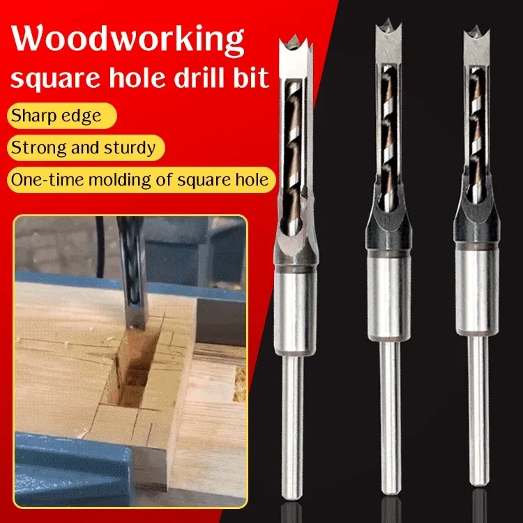 🔥Last Day 49% OFF - Woodworking Square Hole Drill Bits