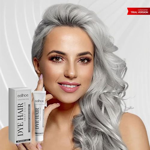 Long-Lasting Non-damaging Silver Gray Hair Cream