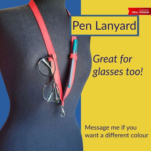 Plain Fabric Pen Lanyards