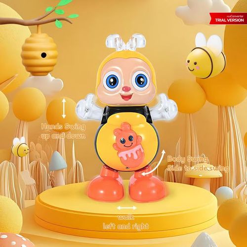 🎁Perfect Gift for Children🎁Electric Dancing Bee Toy for Kids, Interactive Light & Music Learning Toy, Fun Educational Gift for Children