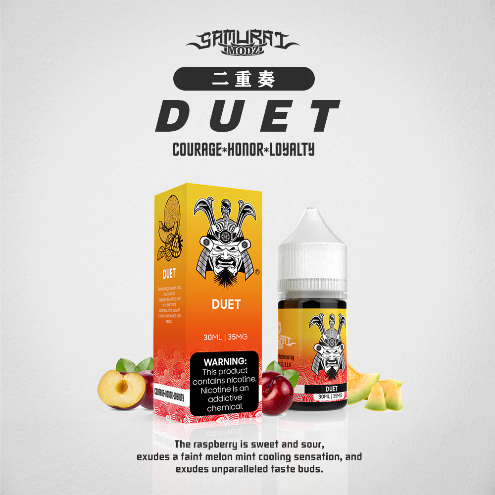 SAMURAI 將軍 30ml 35mg 丁鹽煙油｜美國原裝 堅果菸草 草莓風味 小煙專用