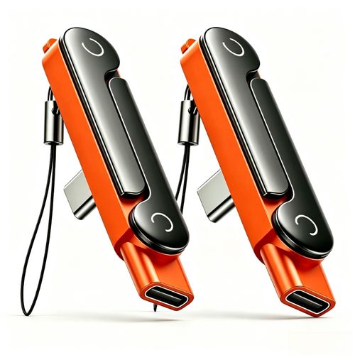 2-in-1 Multifunctional Phone Stand (Orange)