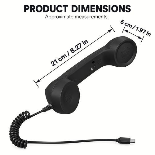 Retro-style mobile phone handset (white)