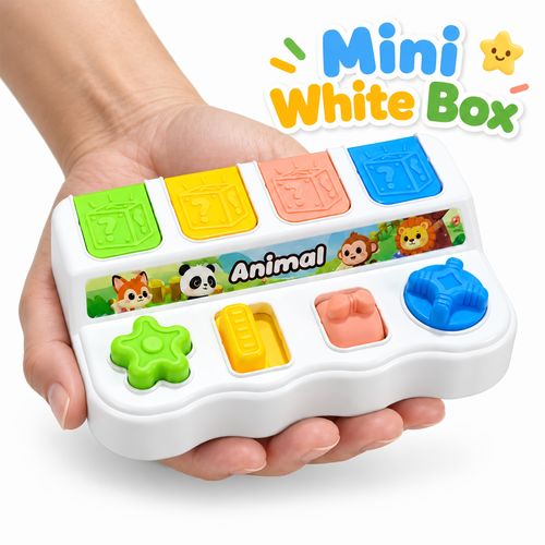 Push-button box toy for children