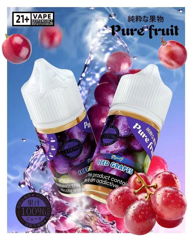 Pure Fruit煙油 Pure搭配純水果風味清爽順滑，容量與使用成本更好安排