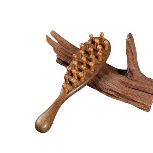 Sandalwood Massage Comb - Dust Removable, Wet & Dry Dual-Use