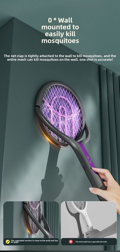 Retractable Standable  Automatic Mosquito-Attracting Rechargeable Mosquito Swatter