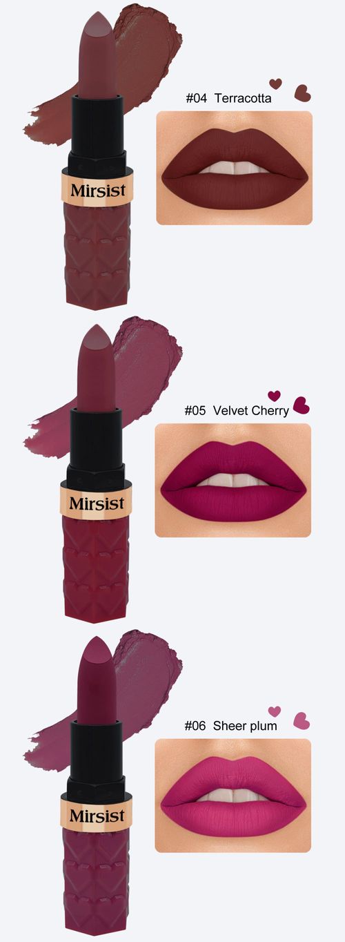 6-Piece Matte Lipstick Set - Long-Lasting, Non-Fading, Non-Changing, Matte Finish