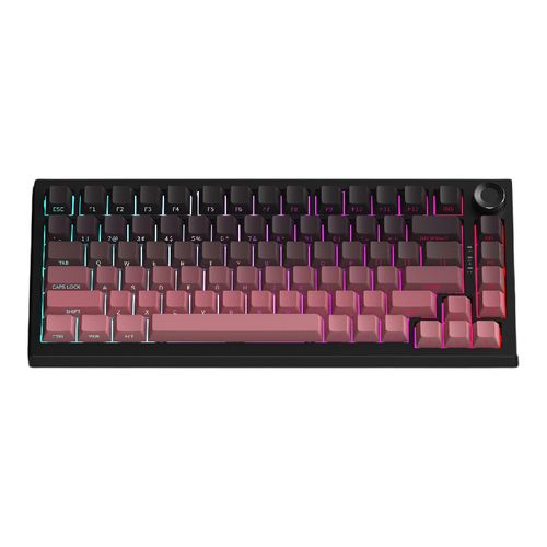80% layout K81 mechanical keyboard 83-key RGB lighting three-mode gaming three-way customized contour hot-swappable