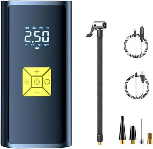 Portable car tire pump