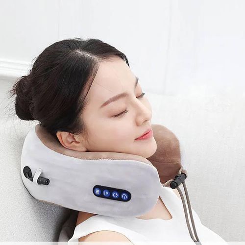 Home C-type cervical massager electric kneading multifunctional portable office nap neck and shoulder massage pillow
