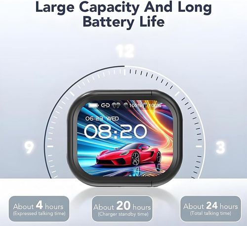 Wireless Bluetooth Translation Headphones Smart Screen Sports In-Ear Stereo ANC Noise Cancelling