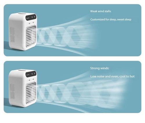Mini Portable Air Conditioners USB Water Cooling Small Household Table Air Cooler With Spray Humidify Modern Desktop Desk Fan