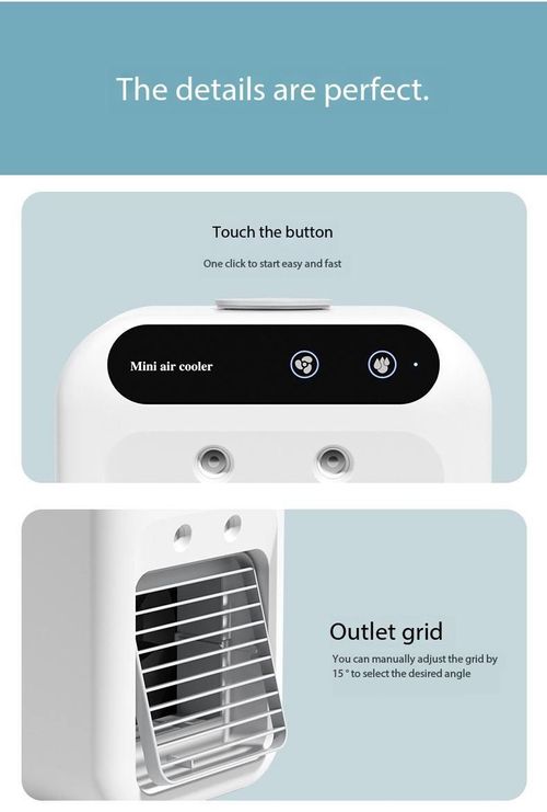 Mini Portable Air Conditioners USB Water Cooling Small Household Table Air Cooler With Spray Humidify Modern Desktop Desk Fan