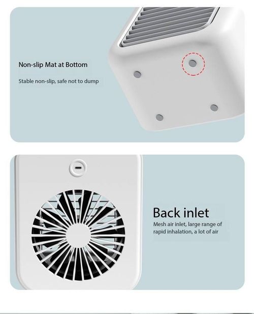Mini Portable Air Conditioners USB Water Cooling Small Household Table Air Cooler With Spray Humidify Modern Desktop Desk Fan