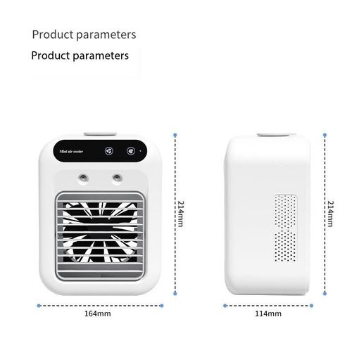 Mini Portable Air Conditioners USB Water Cooling Small Household Table Air Cooler With Spray Humidify Modern Desktop Desk Fan