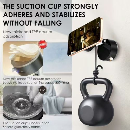 New Arrival Vacuum Adsorption Car Dashboard Sun Navigation Daily Necessity White Stand Magnetic Multi-Functional Lazy Car Phone Mount
