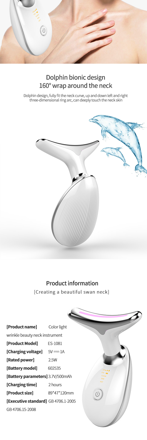 This neck beauty device (also a neck wrinkle massager) works as a facial tightening device too.