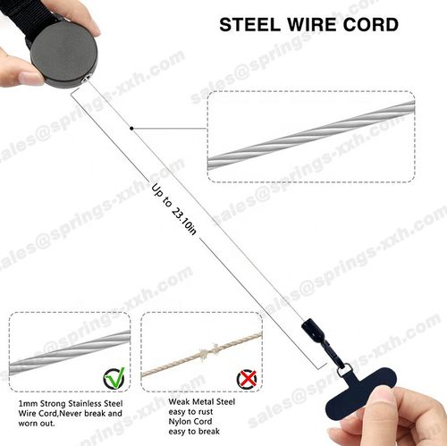 Half-Price New 2-pack Mobile Phone Outdoor Hiking Anti-Loss Anti-Theft Elastic Retractable Keychain