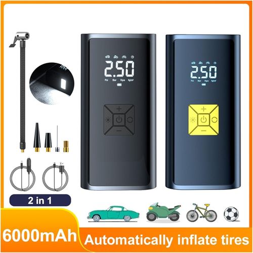 Portable car tire pump