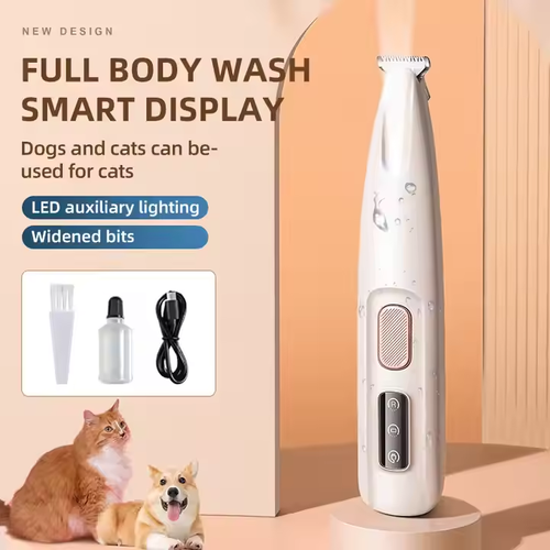 Waterproof LED Pet Paw Hair Trimmer for suitable for all dogs and cats
