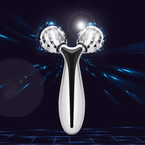 Manual 3D roller massager for face slimming and lifting