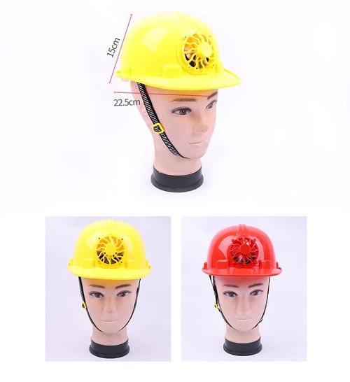 Solar-Powered Fan Cool & Breathable Safety Helmet