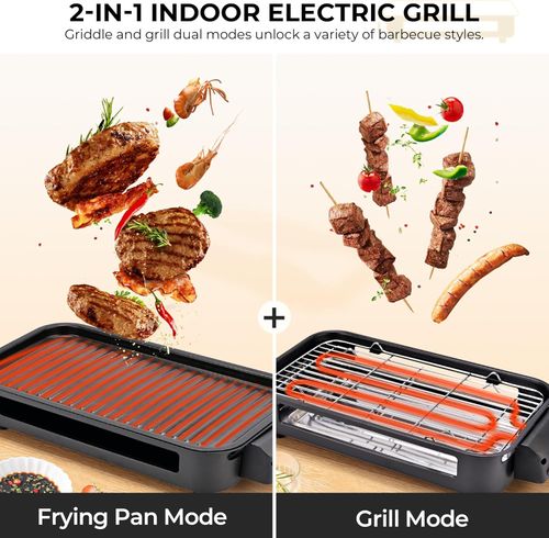 Electric barbecue grill smokeless household barbecue grill