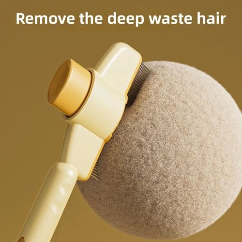 Pet Grooming Brush with Shedding & Cleaning Functions 2-Pack