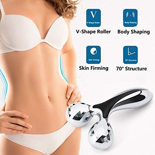 Manual 3D roller massager for face slimming and lifting