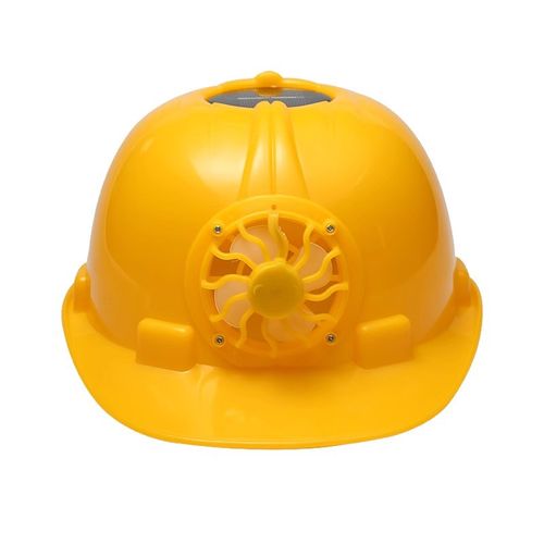 Solar-Powered Fan Cool & Breathable Safety Helmet