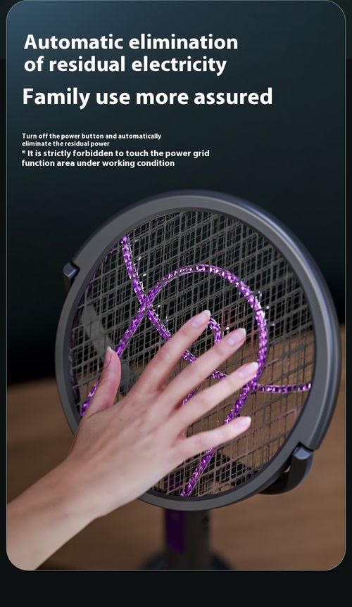 Retractable Standable  Automatic Mosquito-Attracting Rechargeable Mosquito Swatter
